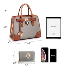 Load image into Gallery viewer, Women Designer Handbags and Purses Ladies Satchel Bags Shoulder Bags Top Handle Bags w/Matching Wallet