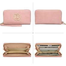 Load image into Gallery viewer, Dasein Women Handbags Top Handle Satchel Purse Shoulder Bag Hobo Bag Work Bag Set 2pcs (Croco Pink)