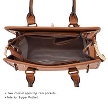 Load image into Gallery viewer, Dasein Women Handbags Top Handle Satchel Purse Shoulder Bag Hobo Bag Work Bag Set 2pcs (Brown)