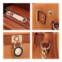 Load image into Gallery viewer, Dasein Women Handbags Top Handle Satchel Purse Shoulder Bag Hobo Bag Work Bag Set 2pcs (Brown)