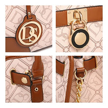 Load image into Gallery viewer, Dasein Women Handbags Top Handle Satchel Purse Shoulder Bag Hobo Bag Work Bag Set 2pcs (DS Pink)