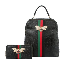 Load image into Gallery viewer, 303 Queen Bee Black Backpack, Wallet &amp; Duffle Bundle
