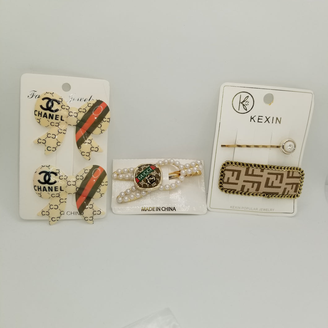 307 3pks 1-2pc, 1-1pc & 1-2pc Hair Clips & Pins