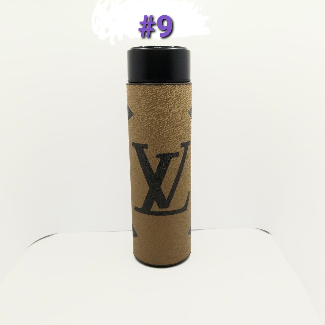 #9 Lt Brown Large Mono Digital Thermos