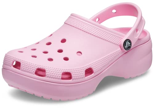 Crocs Women's Classic Platform Clog, Flamingo, 7